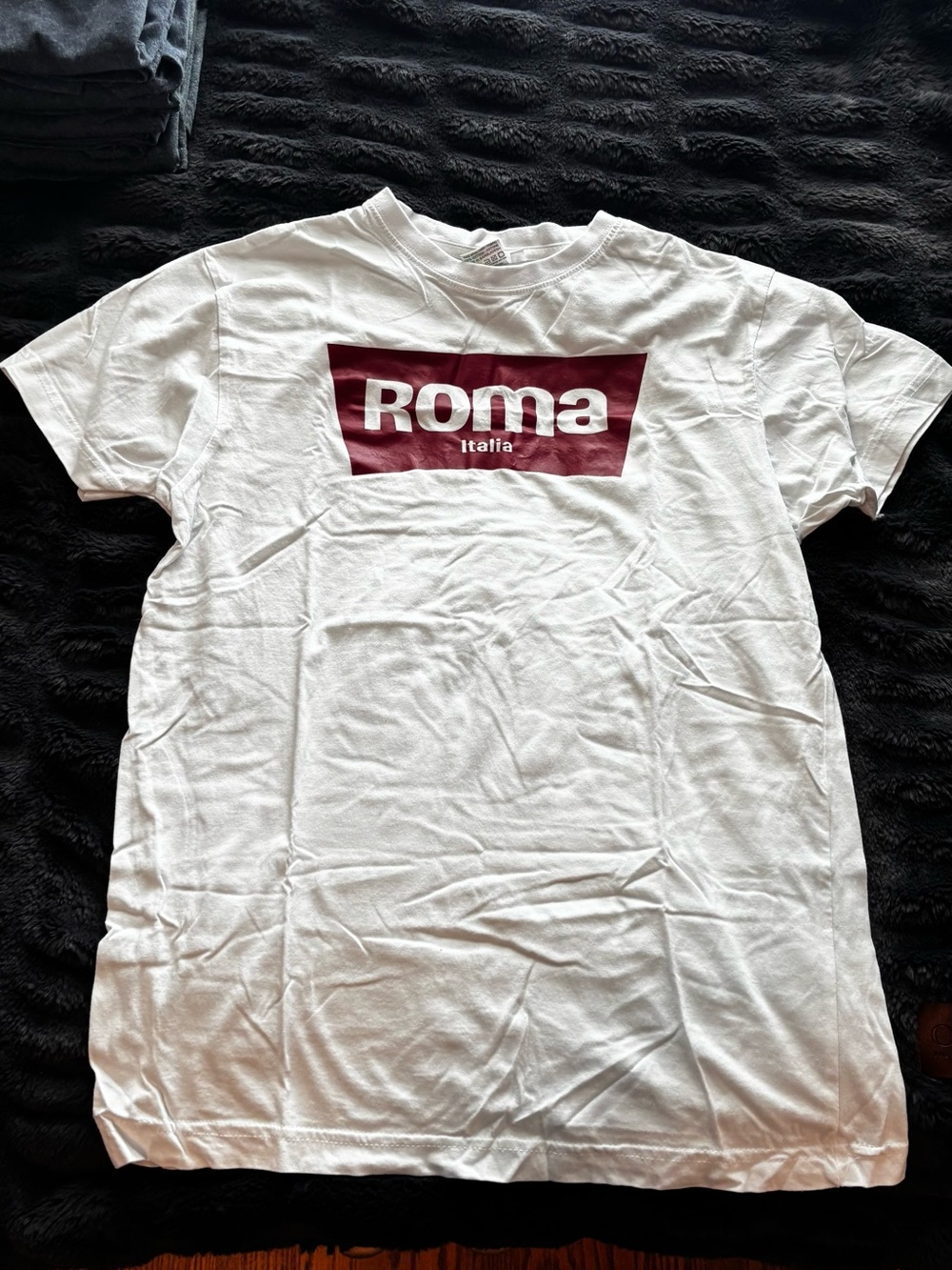 Roma Italia White Graphic Tee